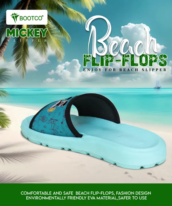 Teal_Green_Rubber_Lightweight_Stylish_Printed_Slides_For_Women