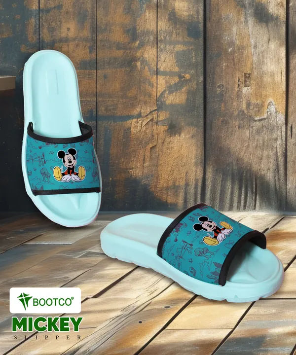 Teal_Green_Rubber_Lightweight_Stylish_Printed_Slides_For_Women