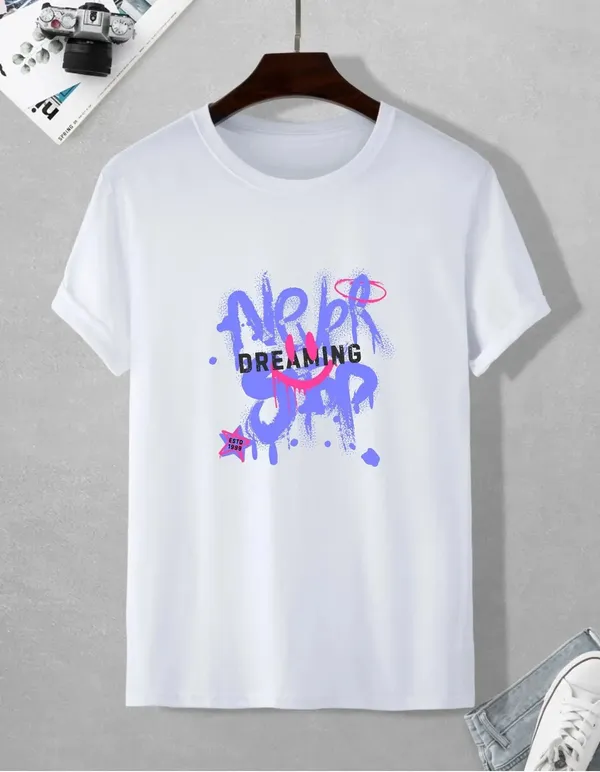 White_Cotton_Regular_Fit_T_Shirt_For_Unisex