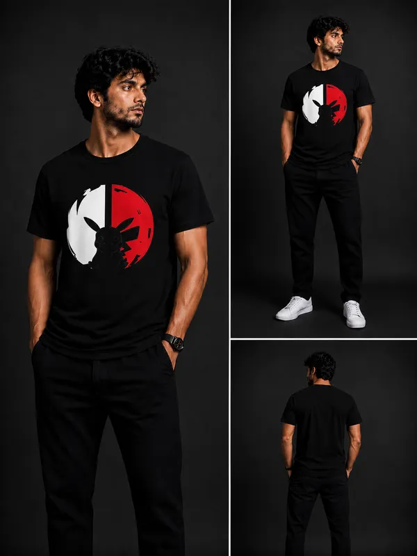 Pikachu_Black_T-Shirt