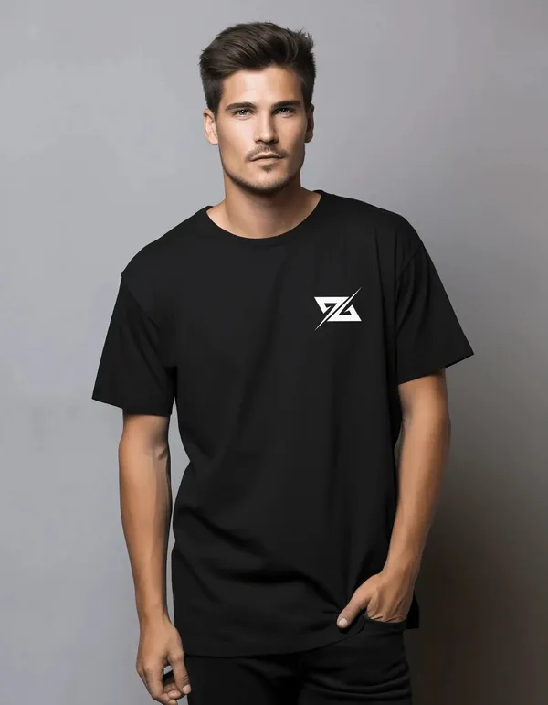 Rich_Black_Cotton_Regular_Fit_T_Shirt_For_Unisex