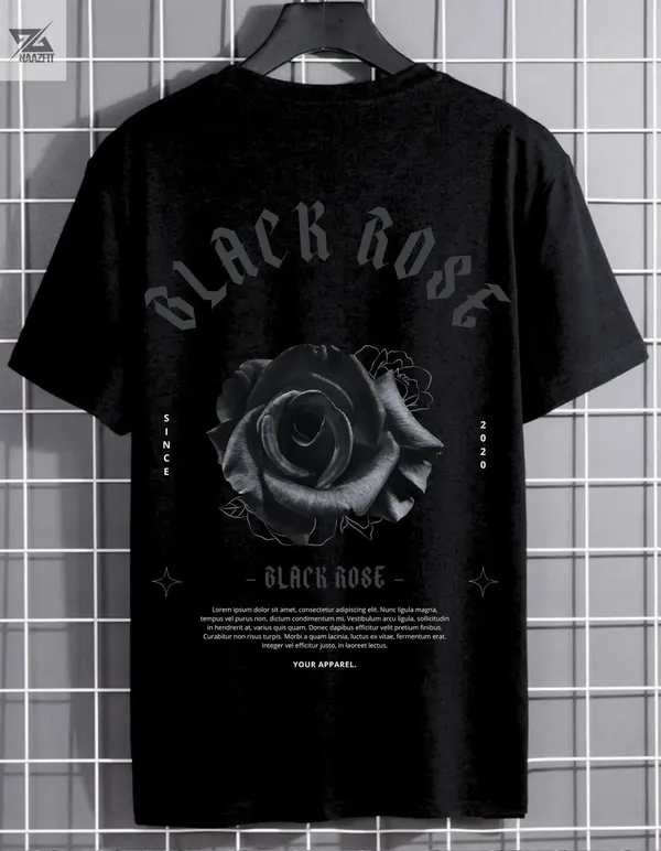 Black_Cotton_Regular_Fit_T_Shirt_For_Unisex