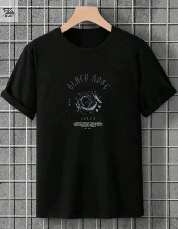 Black_Cotton_Regular_Fit_T_Shirt_For_Unisex