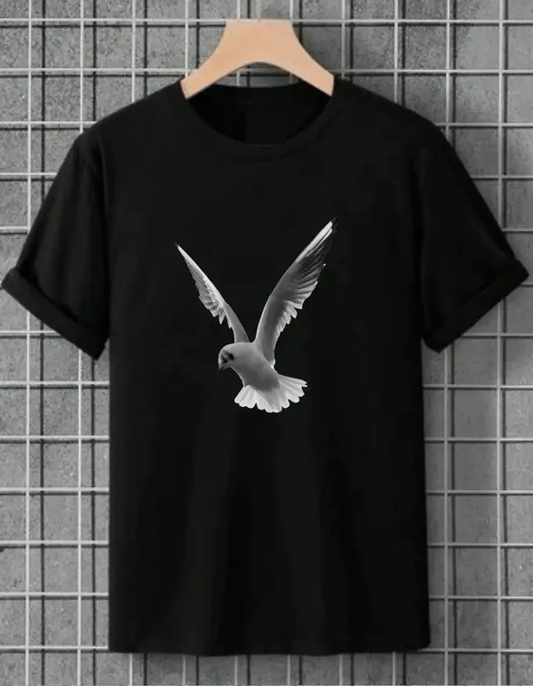 Black_Cotton_Regular_Fit_T_Shirt_For_Unisex