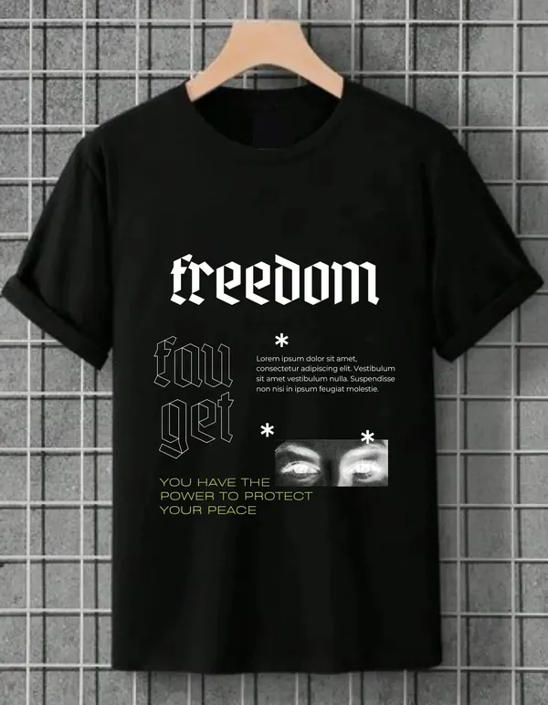 Black_Cotton_Regular_Fit_T_Shirt_For_Unisex