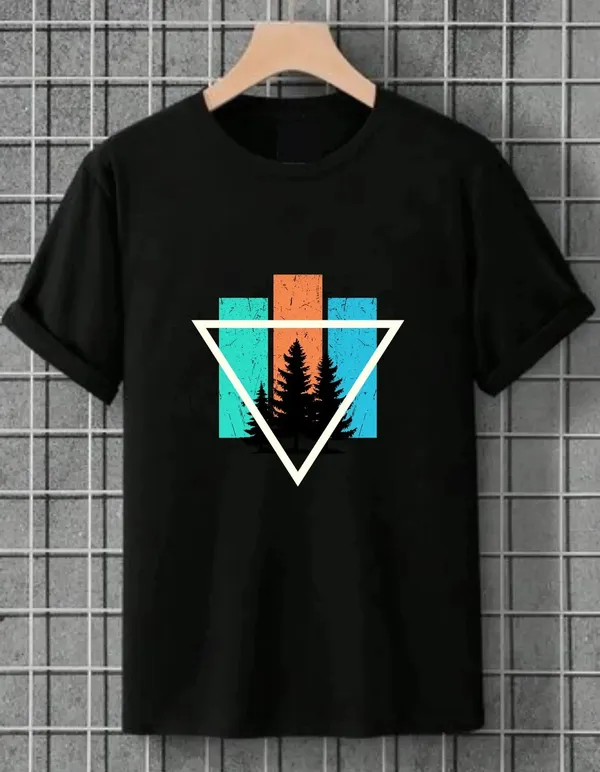 Black_Cotton_Regular_Fit_T_Shirt_For_Unisex