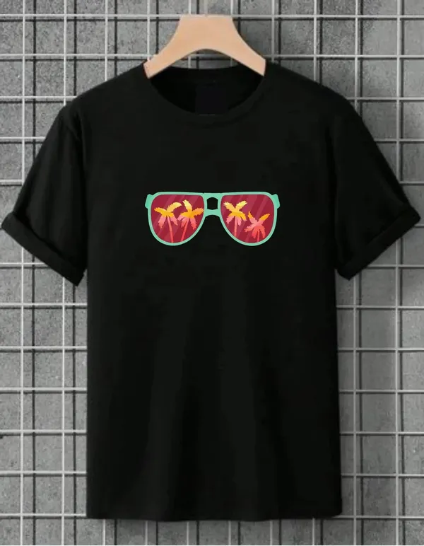 Black_Cotton_Regular_Fit_T_Shirt_For_Unisex