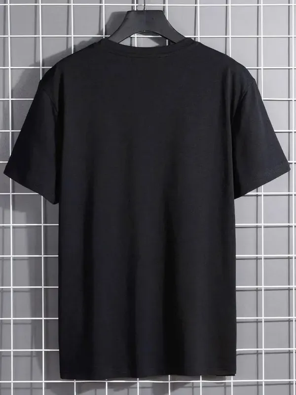 Black_Cotton_Regular_Fit_T_Shirt_For_Unisex