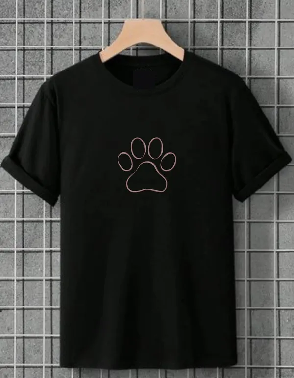Black_Cotton_Regular_Fit_T_Shirt_For_Unisex