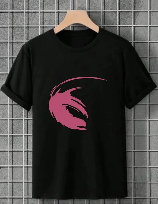 Black_Cotton_Regular_Fit_T_Shirt_For_Unisex