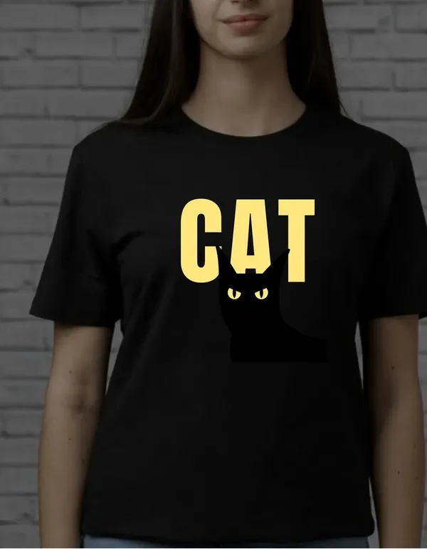 Black_Cotton_Regular_Fit_T_Shirt_For_Women