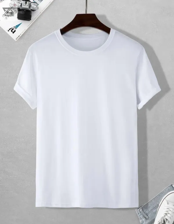 White_Cotton_Regular_Fit_T_Shirt_For_Unisex