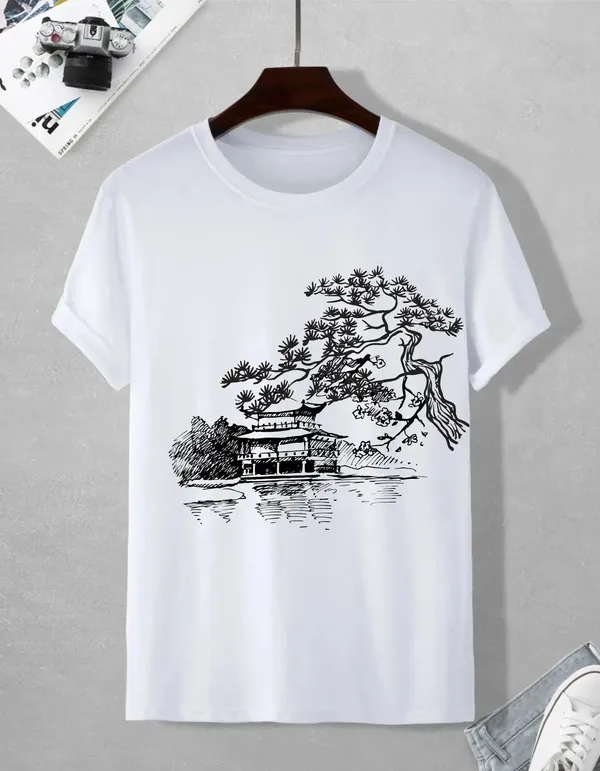 White_Cotton_Regular_Fit_T_Shirt_For_Unisex