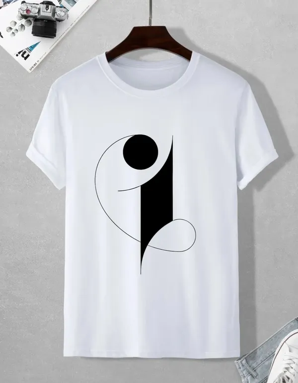 White_Cotton_Regular_Fit_T_Shirt_For_Unisex