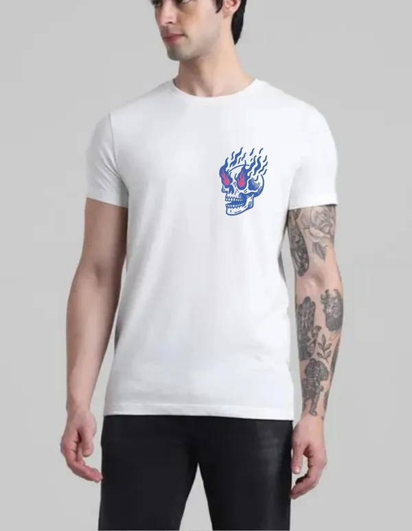 White_Cotton_Regular_Fit_T_Shirt_For_Men