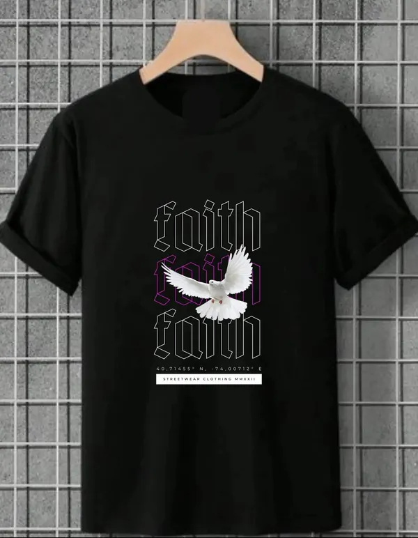 Black_Cotton_Regular_Fit_T_Shirt_For_Unisex