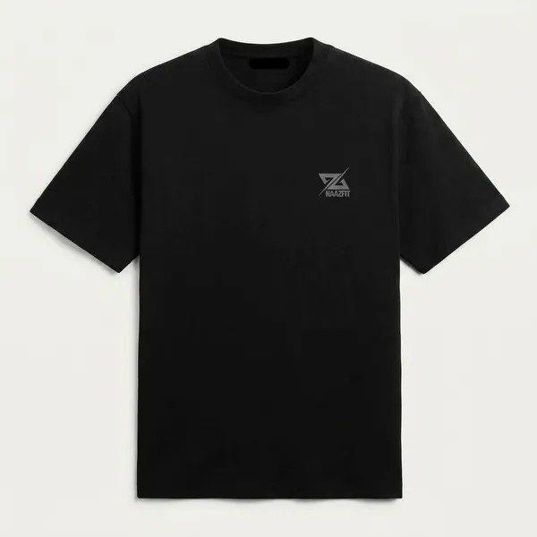 Black_Cotton_Regular_Fit_T_Shirt_For_Unisex