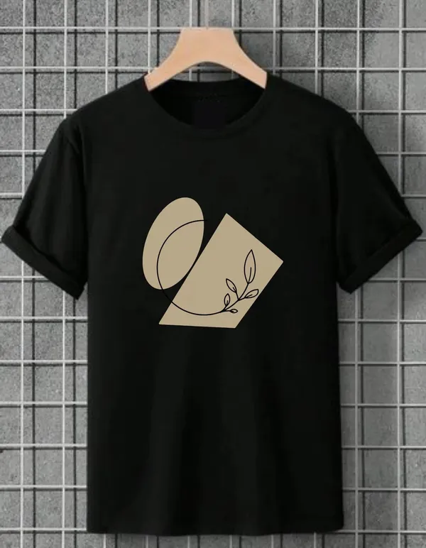 Black_Cotton_Regular_Fit_T_Shirt_For_Unisex
