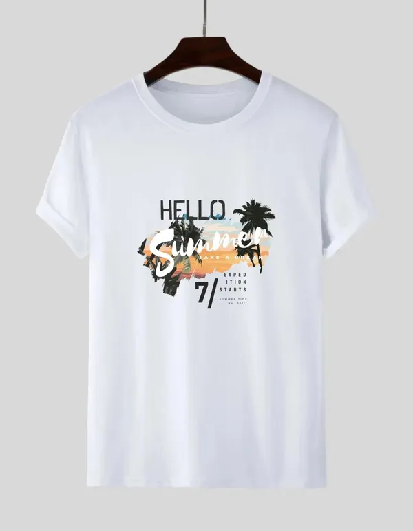 Whtie_Cotton_Regular_Fit_T_Shirt_For_Unisex