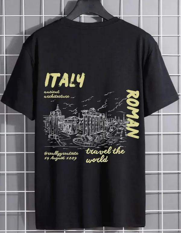 Black_Cotton_Regular_Fit_T_Shirt_For_Unisex