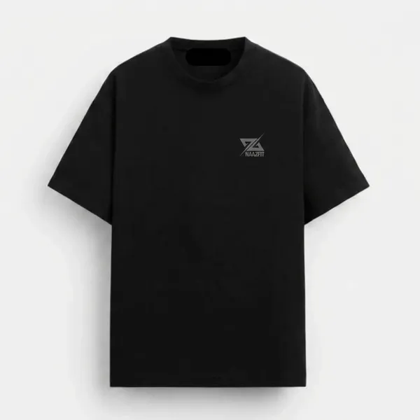 Black_Cotton_Regular_Fit_T_Shirt_For_Unisex