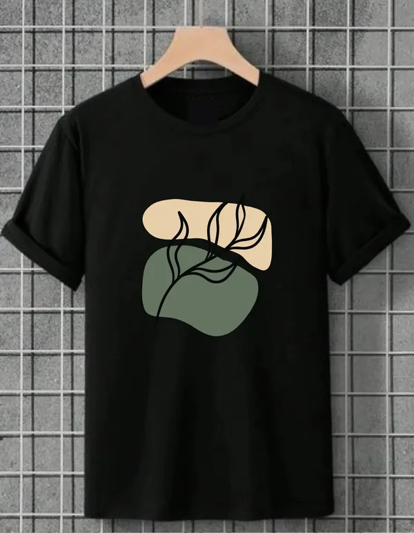 Black_Cotton_Regular_Fit_T_Shirt_For_Unisex