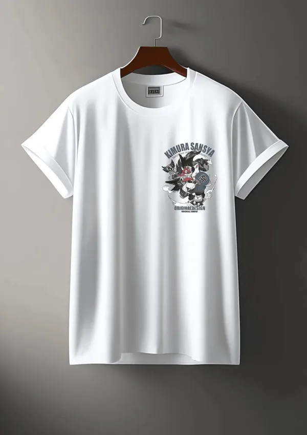 White_Cotton_Regular_Fit_T_Shirt_For_Unisex