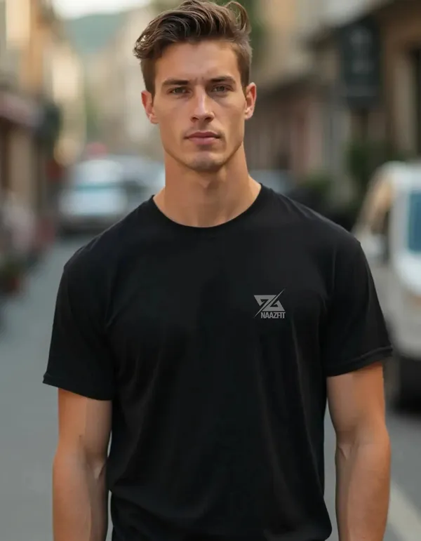 Black_Cotton_Regular_Fit_T_Shirt_For_Unisex