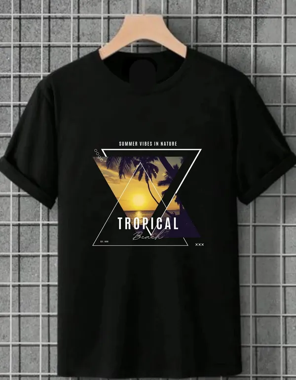 Black_Cotton_Regular_Fit_T_Shirt_For_Unisex