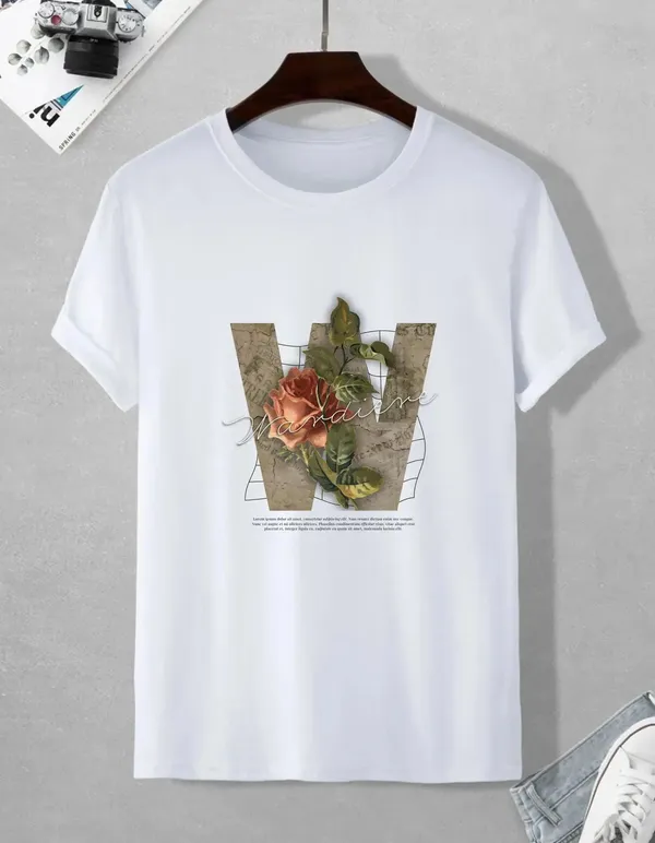 White_Cotton_Regular_Fit_T_Shirt_For_Unisex