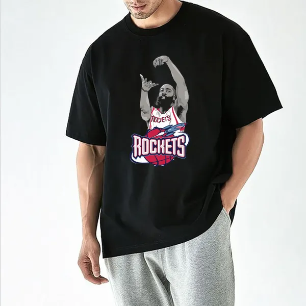 Black_Cotton_Printed_T_Shirt_For_Unisex