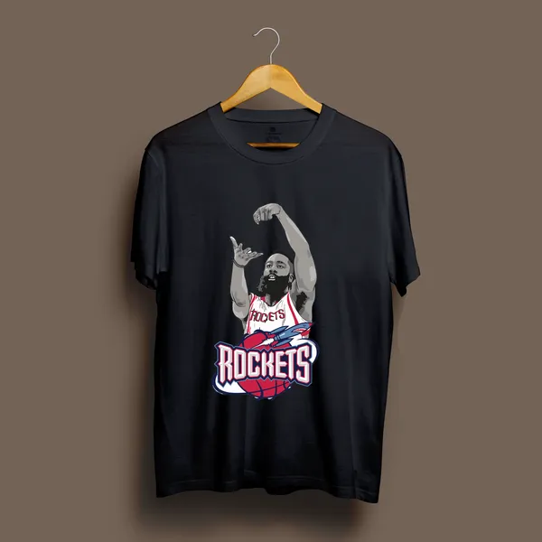 Black_Cotton_Printed_T_Shirt_For_Unisex