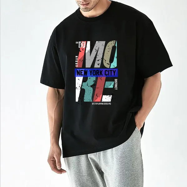 Black_Cotton_Printed_T_Shirt_For_Unisex