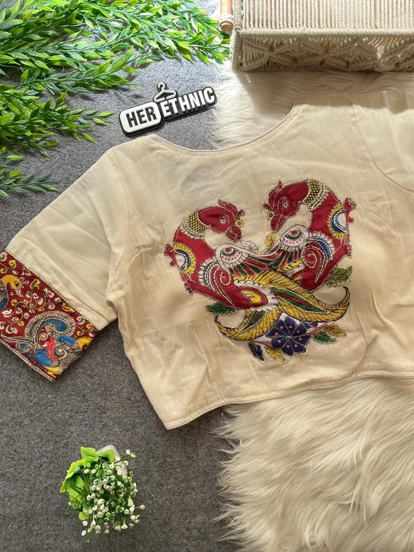 Beautiful_Patch_Work_Designer_Khadi_Handwork_Blouse