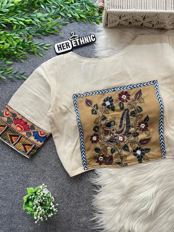 Beautiful_Patch_Work_Designer_Khadi_Handwork_Blouse