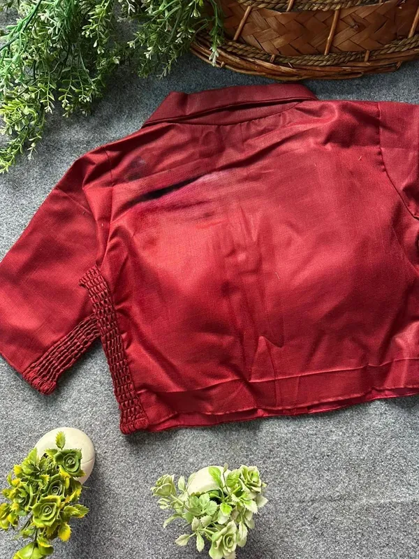 PLAIN_COLLAR_FLEXIFIT_STREACHABLE_BLOUSE