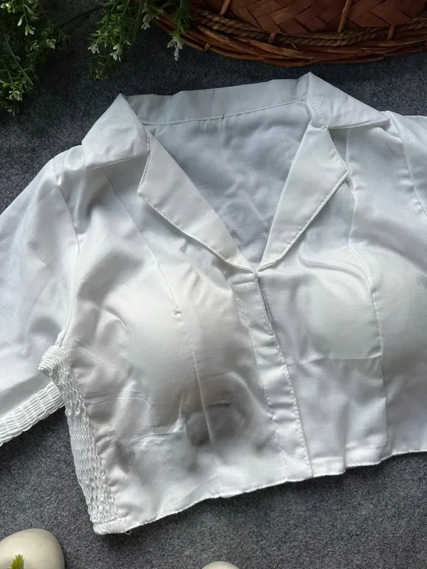 PLAIN_COLLAR_FLEXIFIT_STREACHABLE_BLOUSE