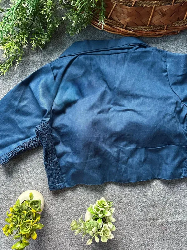 PLAIN_COLLAR_FLEXIFIT_STREACHABLE_BLOUSE