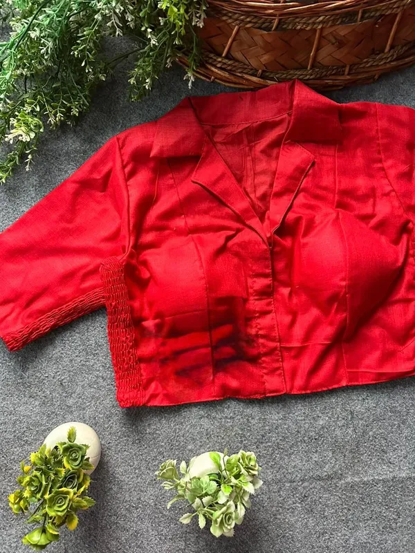 PLAIN_COLLAR_FLEXIFIT_STREACHABLE_BLOUSE