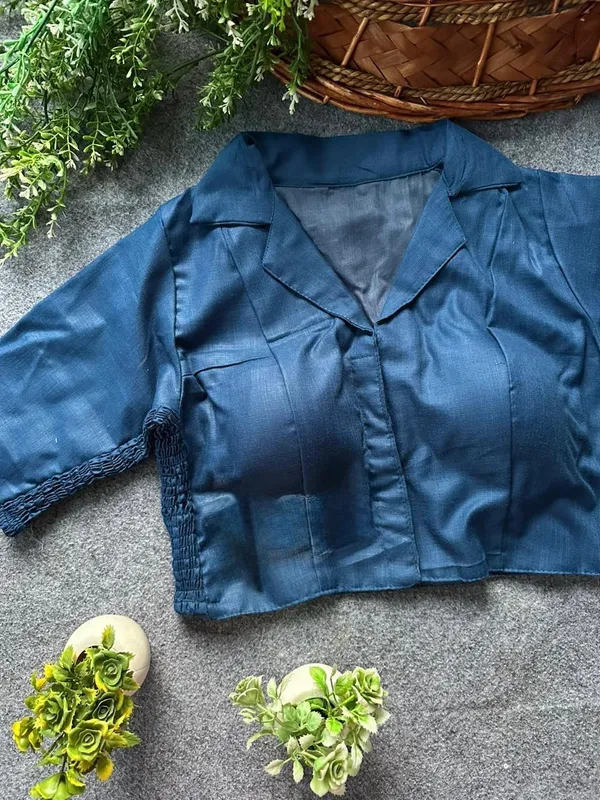 PLAIN_COLLAR_FLEXIFIT_STREACHABLE_BLOUSE