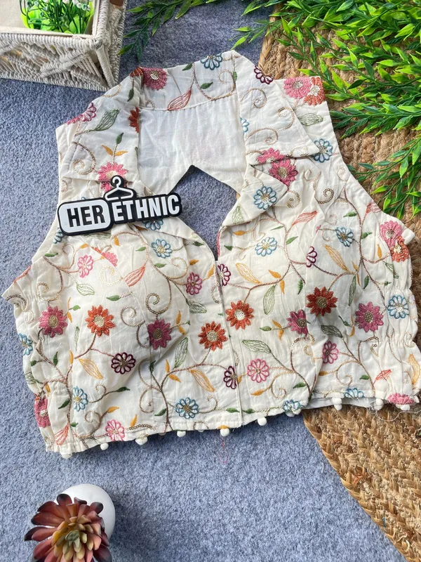 PRESETING_PURE_KHADHI_COTTON_WITH_STRACHABLE_BLOUSE