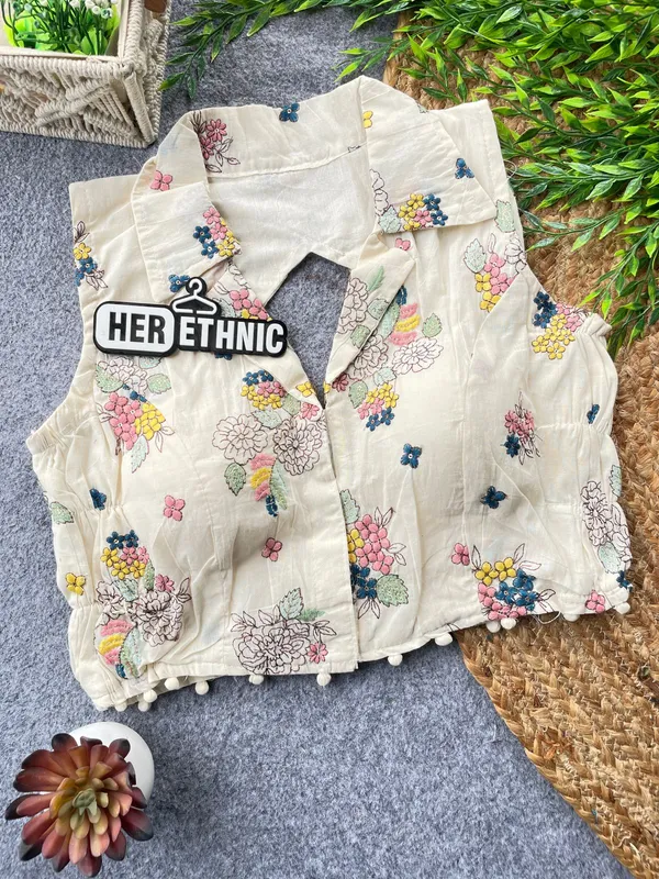 PRESETING_PURE_KHADHI_COTTON_WITH_STRACHABLE_BLOUSE