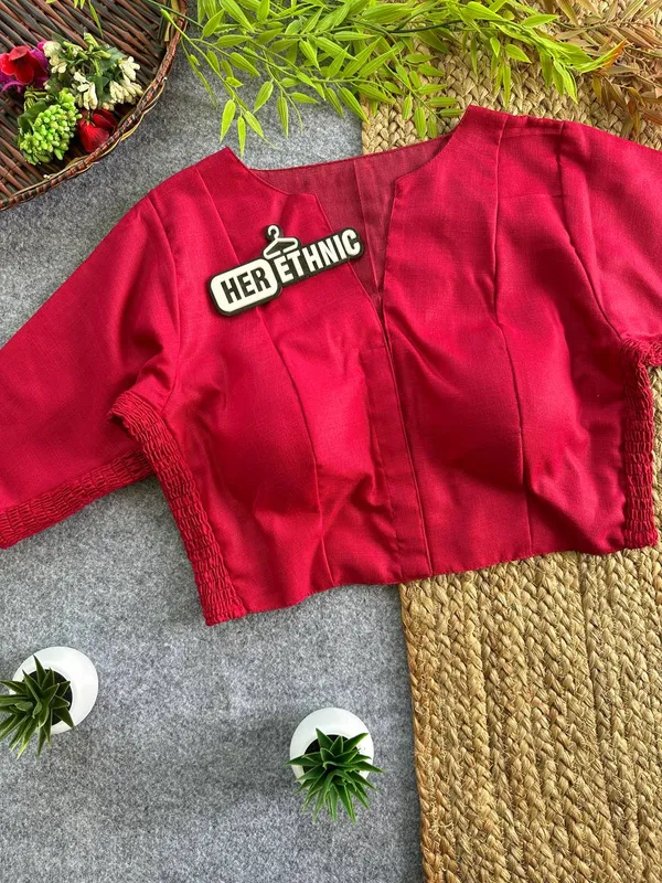 PLAIN_FLEXIFIT_STREACHABLE_BLOUSE