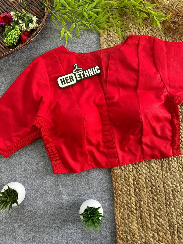 PLAIN_FLEXIFIT_STREACHABLE_BLOUSE