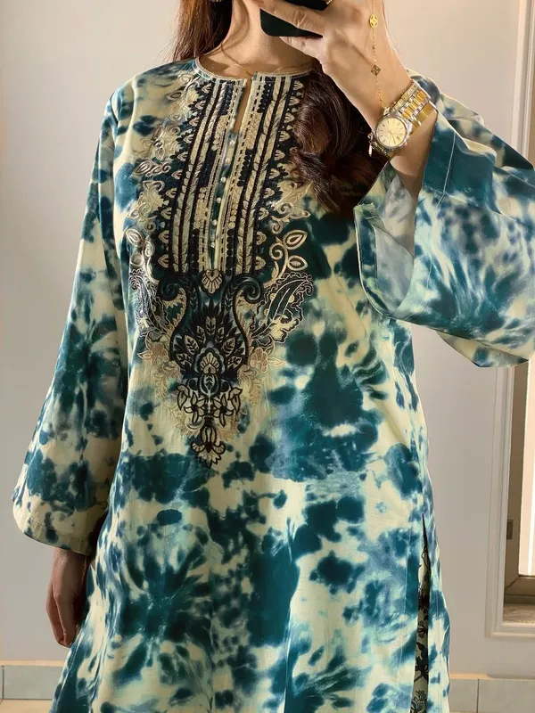 Aesthetic_Tye_Dye_Kurta_Pant_Set