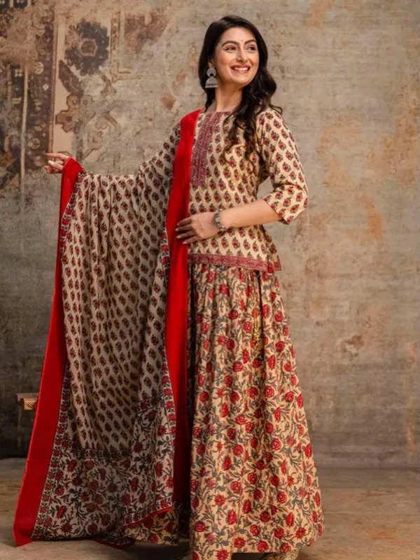 Navratri_Special_Beige_Gopi_Dress