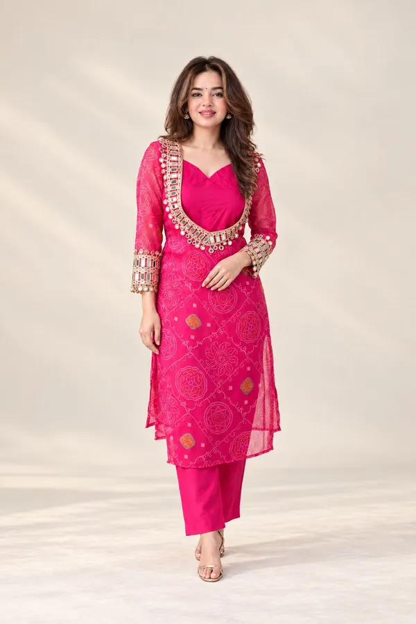 PInk_Pookie_Bandhani_Ethnic_Dress