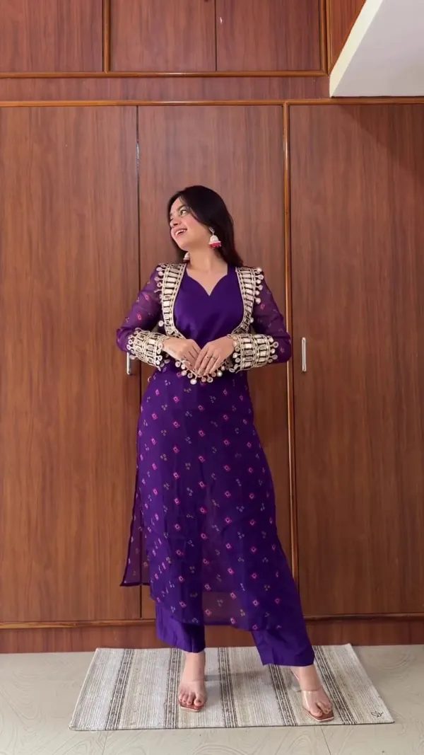 Purple_Bandhani_Baddie_Ethnic_Dress