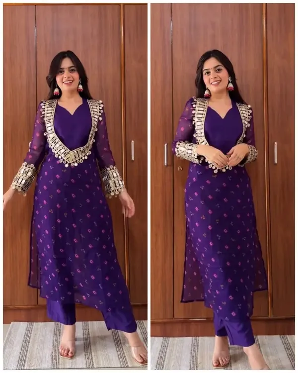 Purple_Bandhani_Baddie_Ethnic_Dress