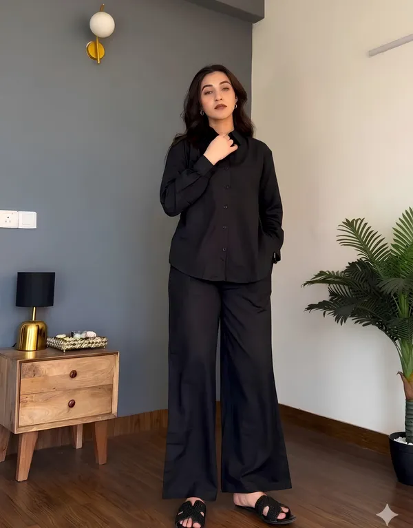 Veloura_Ease_Black_Linen_Co-Ord_Set